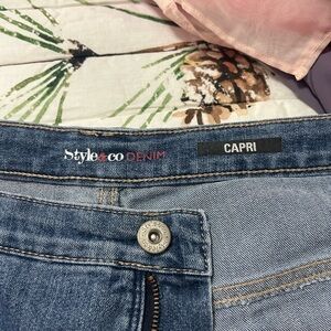 Style & Co. Women's Denim Capri Jeans